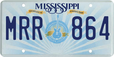 MS license plate MRR864