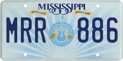 MS license plate MRR886
