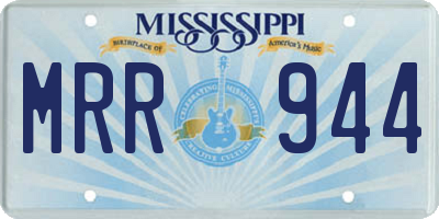 MS license plate MRR944