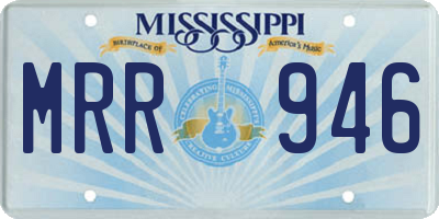 MS license plate MRR946