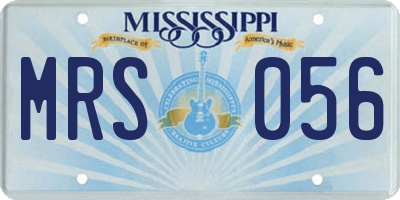 MS license plate MRS056