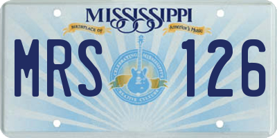 MS license plate MRS126