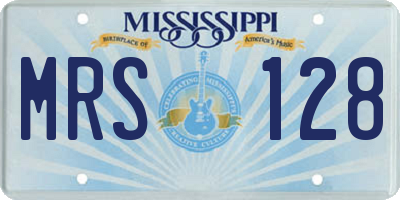 MS license plate MRS128