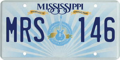 MS license plate MRS146