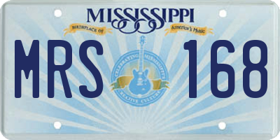 MS license plate MRS168