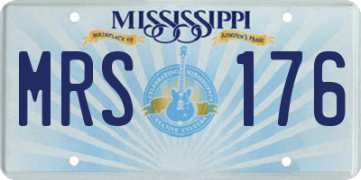 MS license plate MRS176