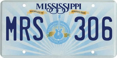 MS license plate MRS306