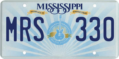 MS license plate MRS330
