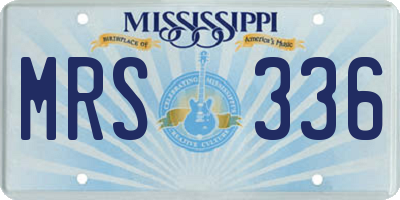 MS license plate MRS336