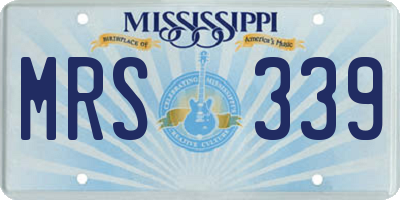MS license plate MRS339