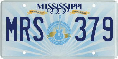 MS license plate MRS379
