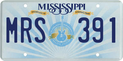 MS license plate MRS391