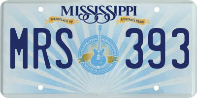 MS license plate MRS393