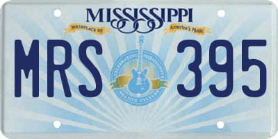 MS license plate MRS395