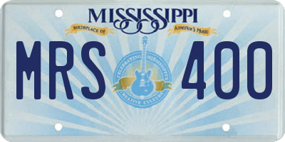 MS license plate MRS400