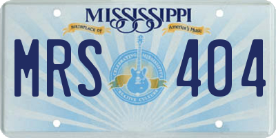 MS license plate MRS404