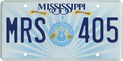 MS license plate MRS405