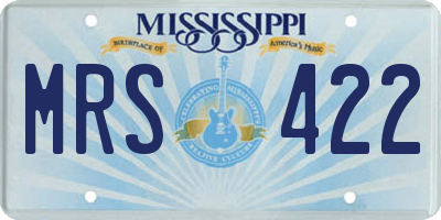 MS license plate MRS422