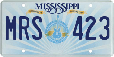 MS license plate MRS423