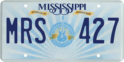 MS license plate MRS427