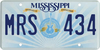 MS license plate MRS434