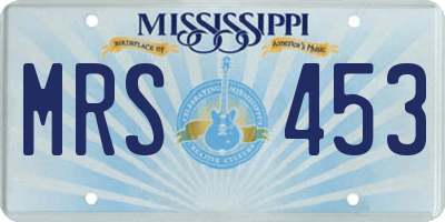 MS license plate MRS453