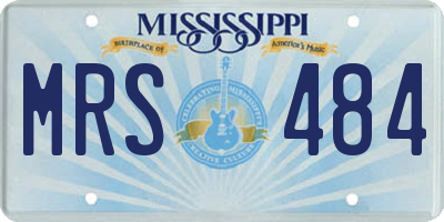 MS license plate MRS484