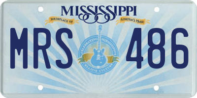 MS license plate MRS486