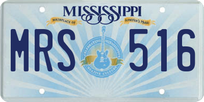 MS license plate MRS516