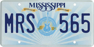 MS license plate MRS565