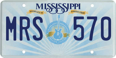 MS license plate MRS570