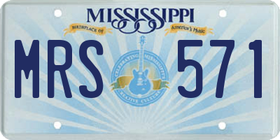 MS license plate MRS571