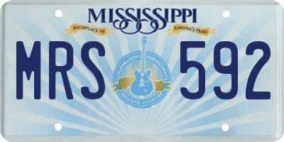 MS license plate MRS592