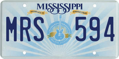MS license plate MRS594