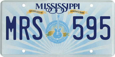 MS license plate MRS595