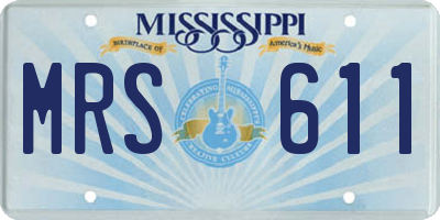 MS license plate MRS611