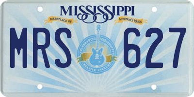 MS license plate MRS627
