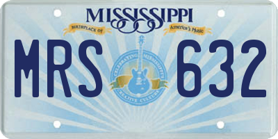 MS license plate MRS632