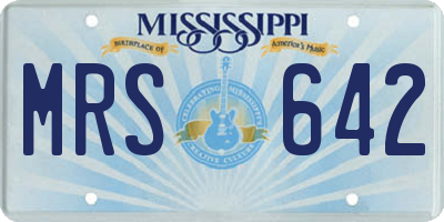 MS license plate MRS642