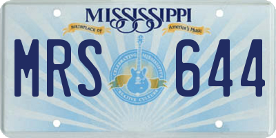 MS license plate MRS644