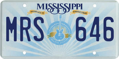 MS license plate MRS646