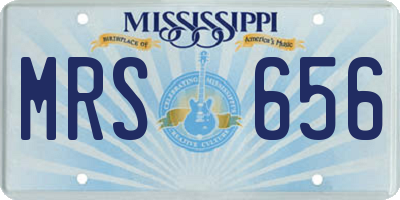 MS license plate MRS656