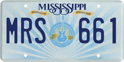 MS license plate MRS661