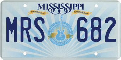 MS license plate MRS682