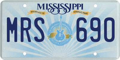 MS license plate MRS690