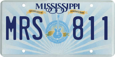 MS license plate MRS811