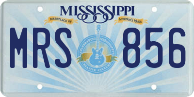 MS license plate MRS856
