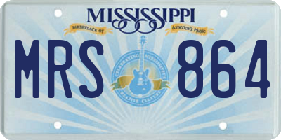 MS license plate MRS864