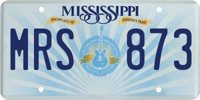 MS license plate MRS873