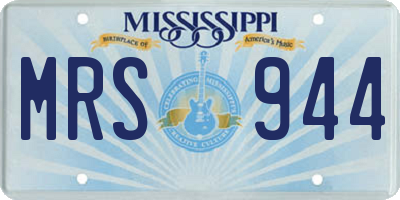 MS license plate MRS944